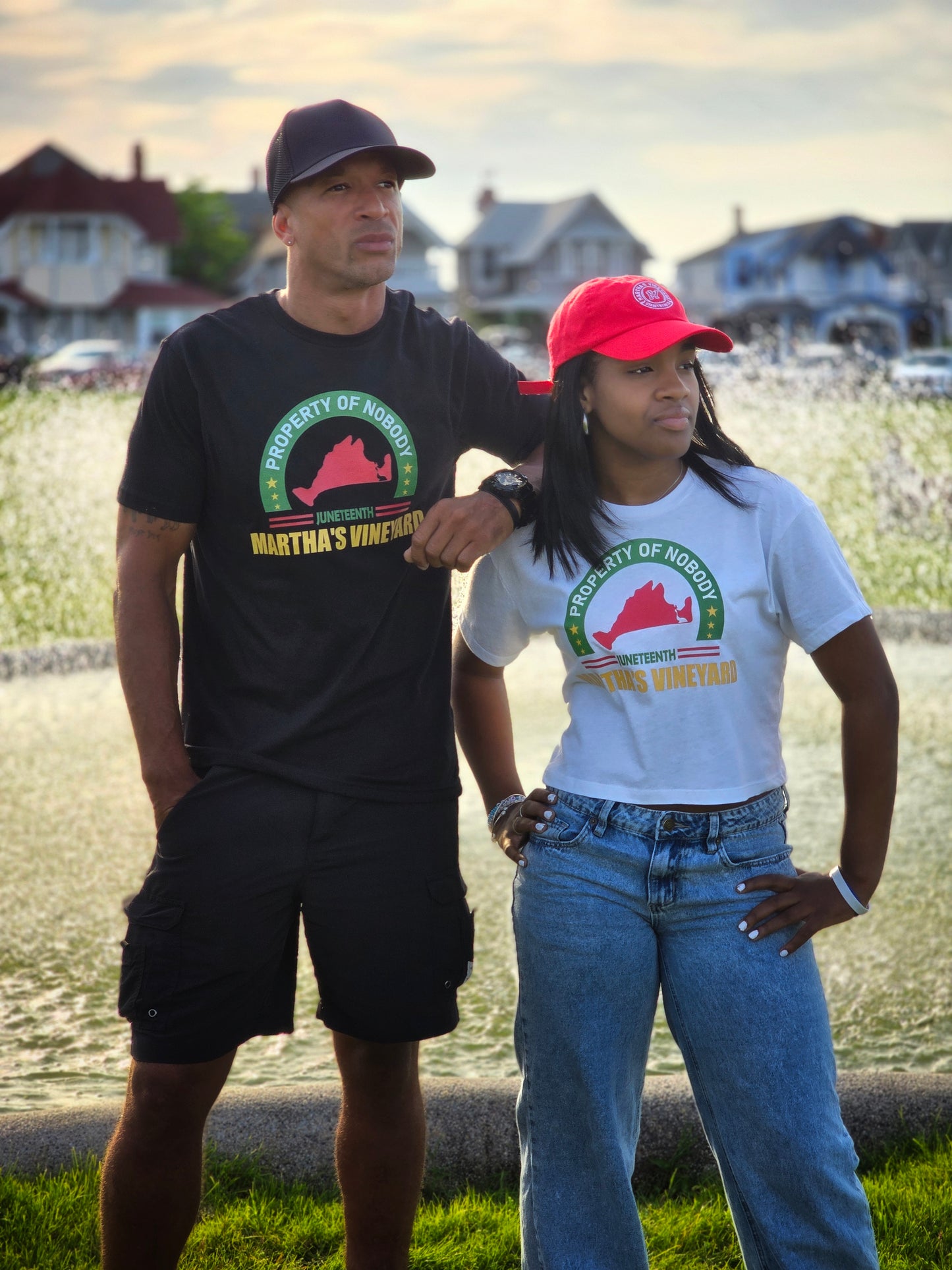 Juneteenth Property of Nobody (White Crop Top)