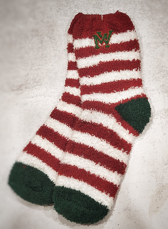 MV Holiday Fuzzy Socks (Stripes)