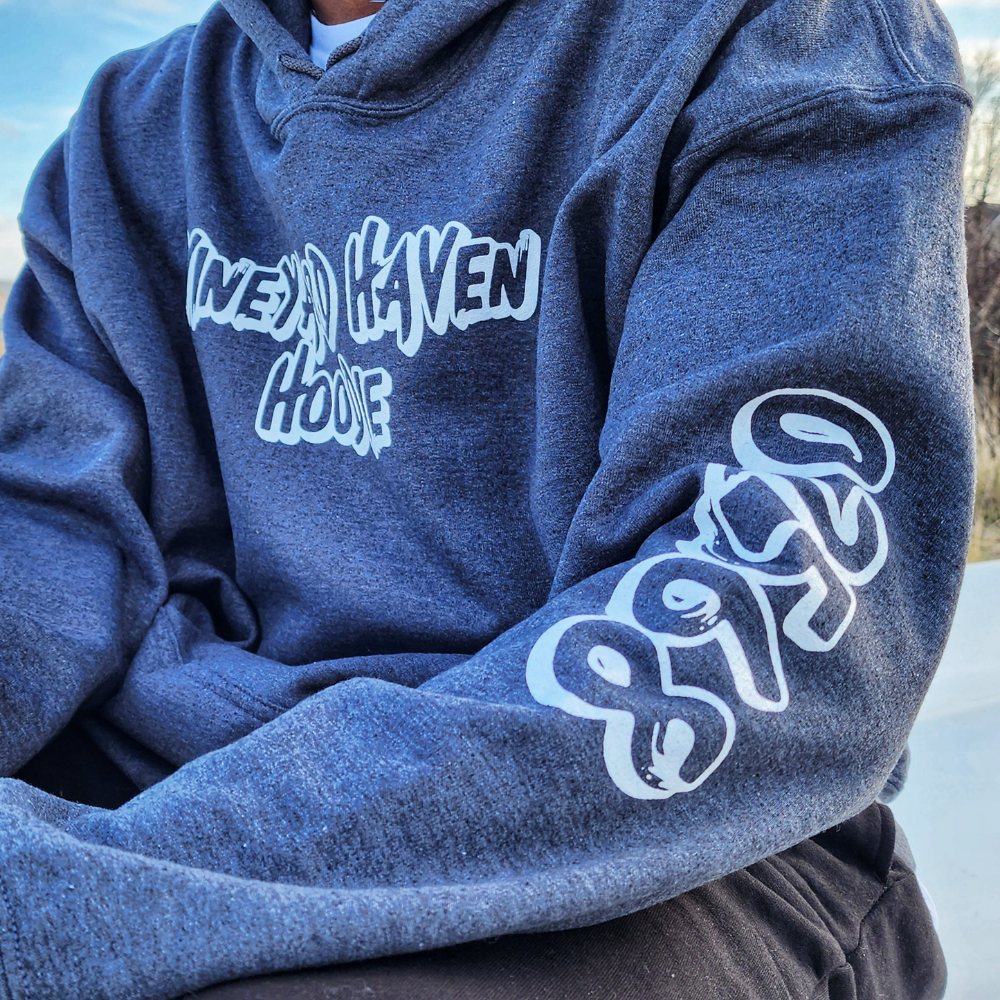 Vineyard Haven Zip Code Hoodie (Gazebo Grey)