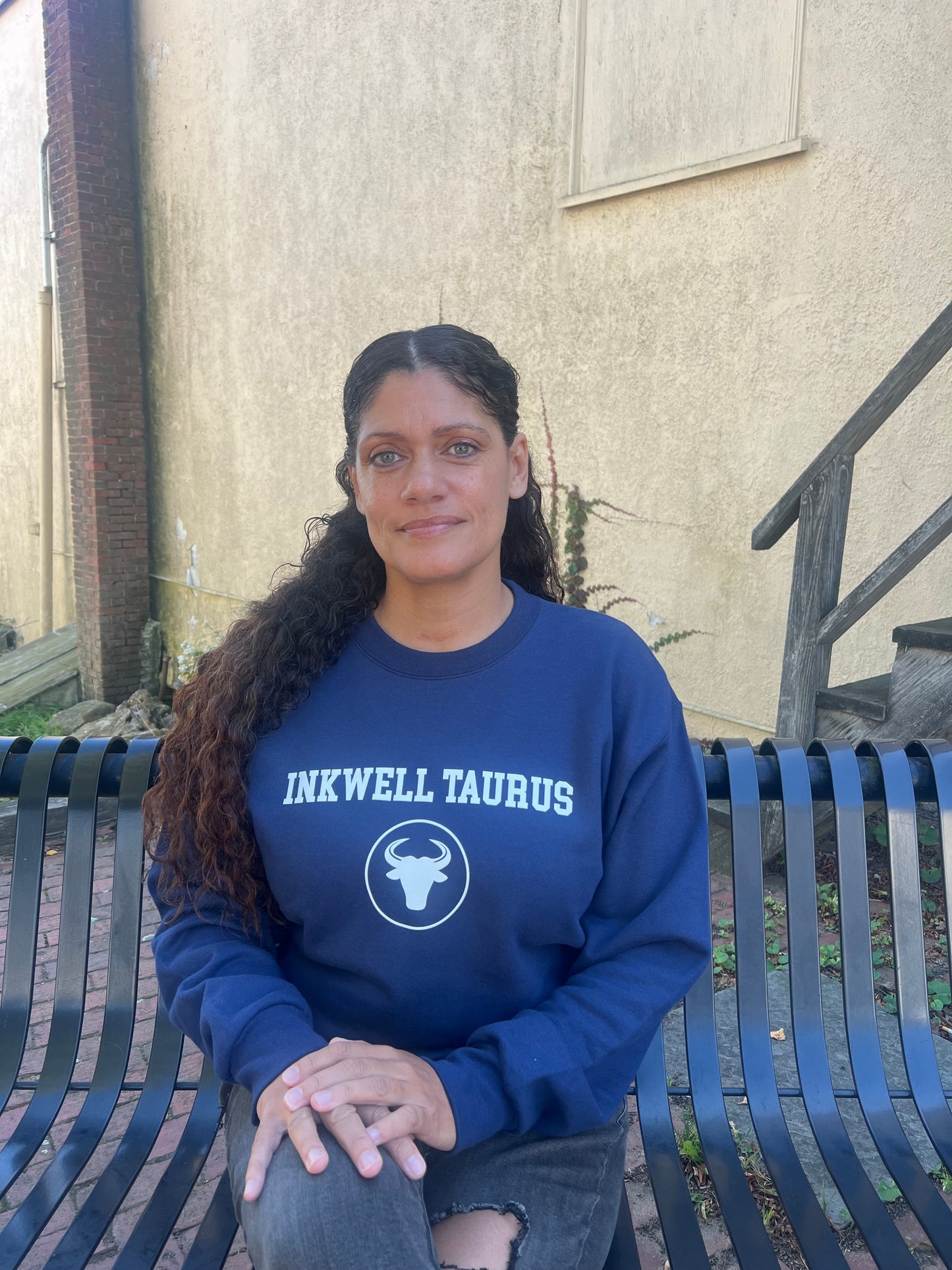 Navy Inkwell Taurus Zodiac Crew