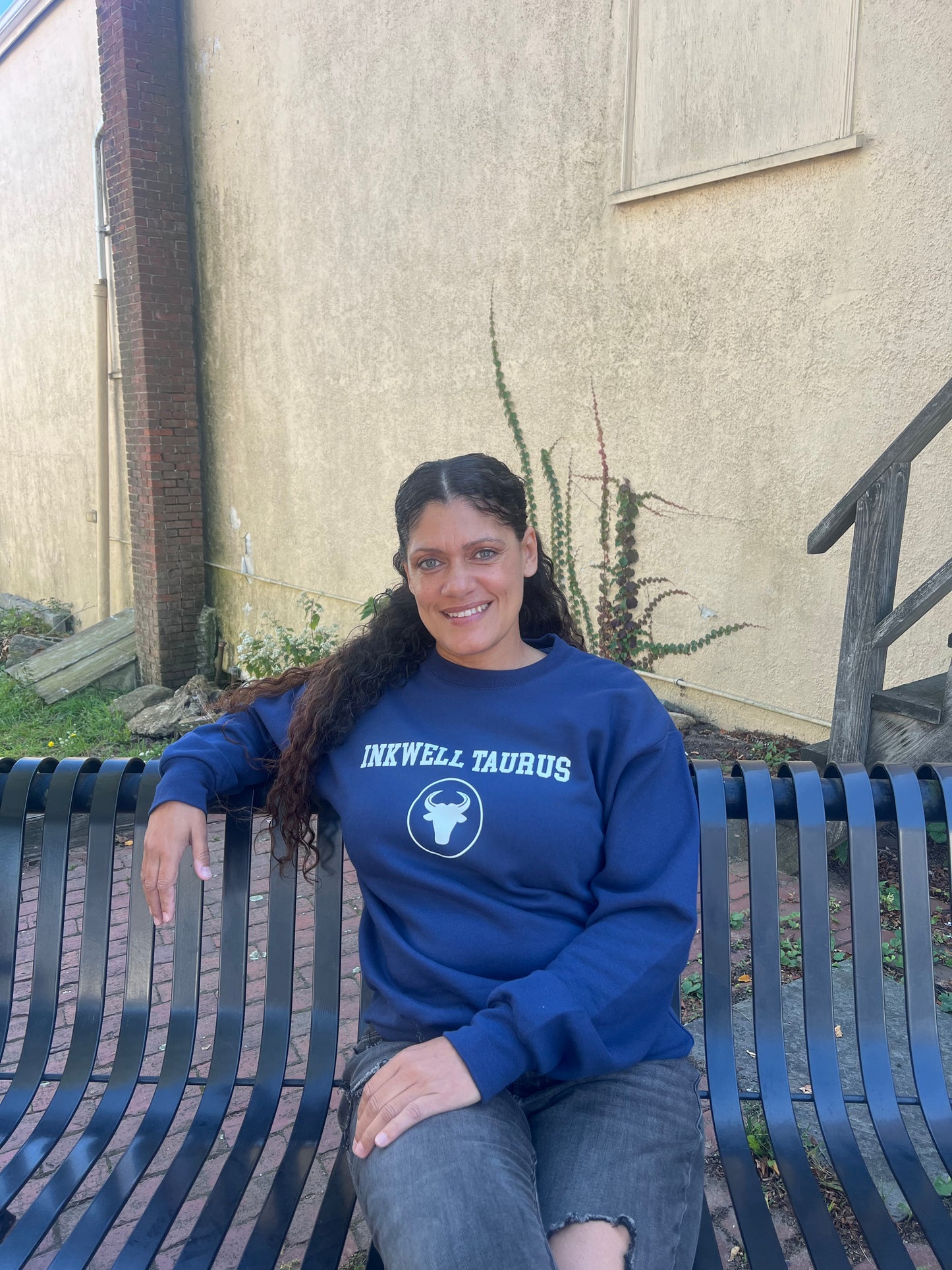 Navy Inkwell Taurus Zodiac Crew