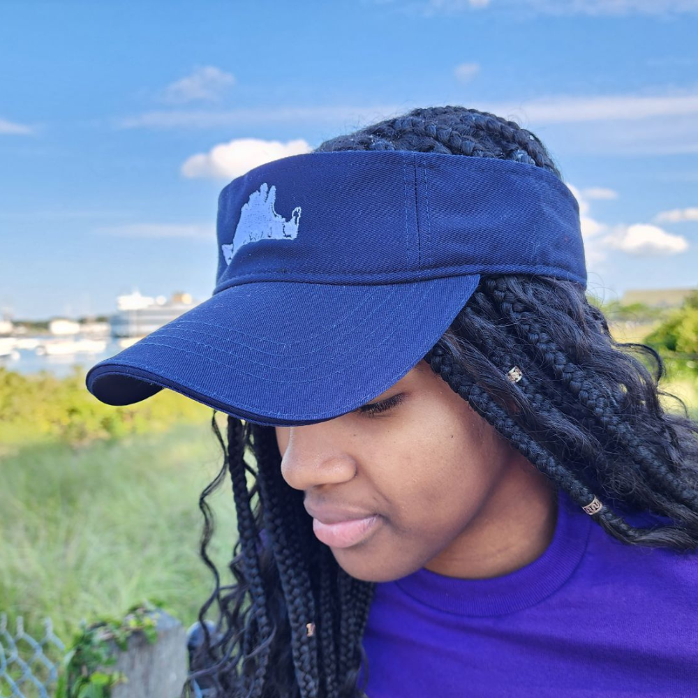 girl with blue visor marthas vineyard