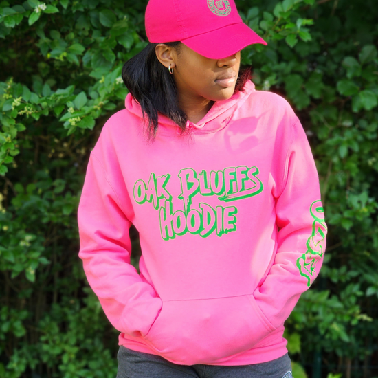 Oak Bluffs Zip Code Hoodie - Pink